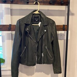 Madewell Washed Leather Moto Jacket